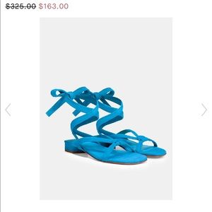 Vince Blue Suede Bonham Sandal